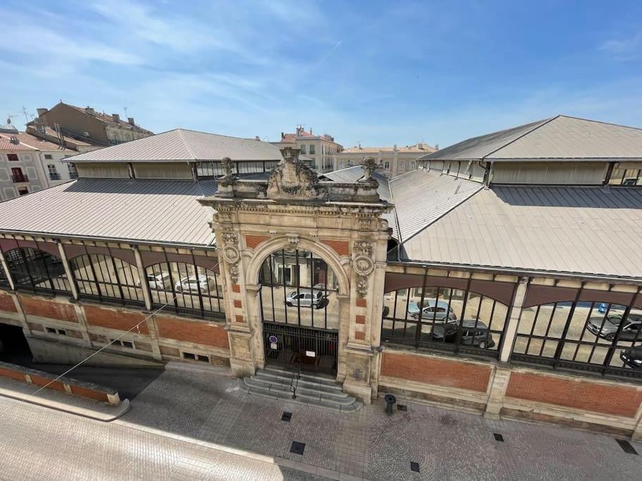 Vue Sur La Place Des Halles, Art Apparts Béziers Extérieur photo